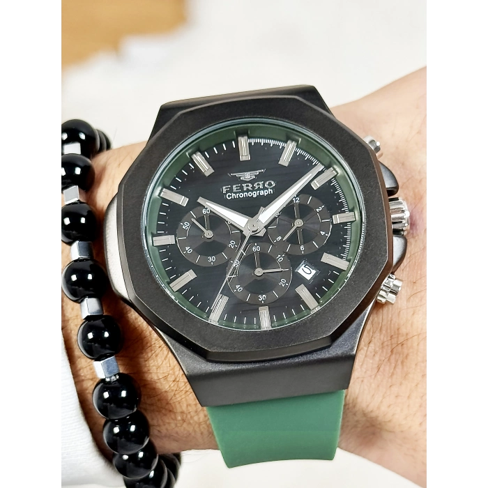 FM31348D Silikon Kordonlu Erkek Kol Saati