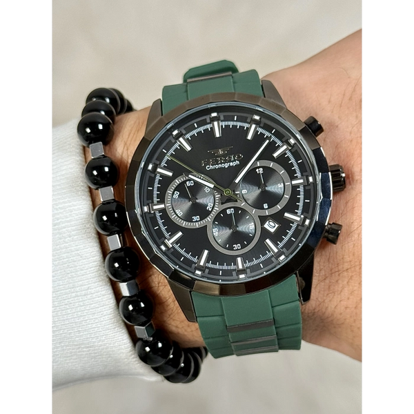 FM31360D Silikon Kordonlu Erkek Kol Saati