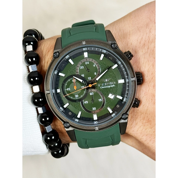 FM31363D Silikon Kordonlu Erkek Kol Saati