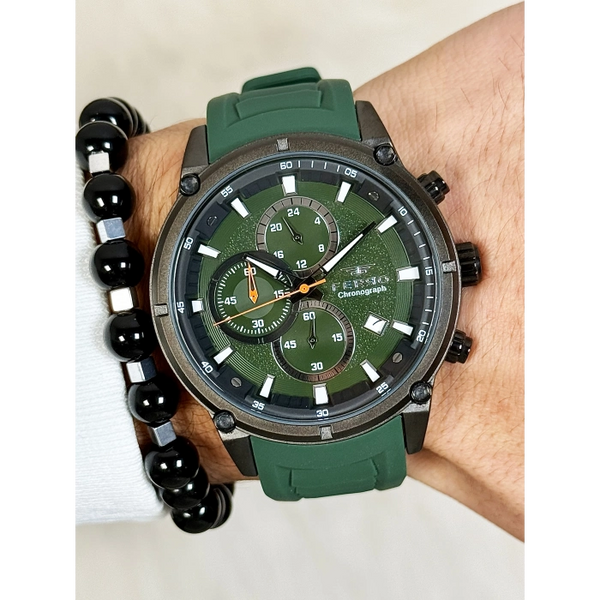 FM31363D Silikon Kordonlu Erkek Kol Saati