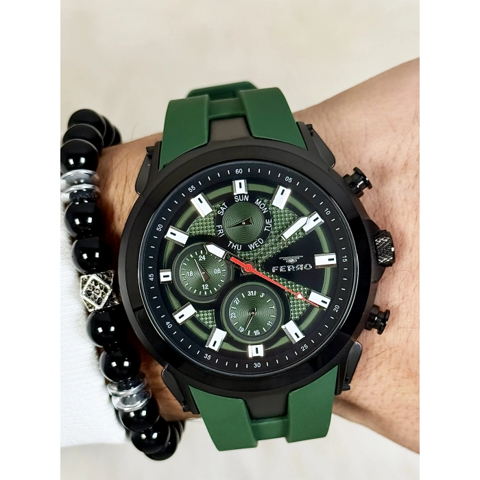 FM31402D Silikon Kordonlu Erkek Kol Saati