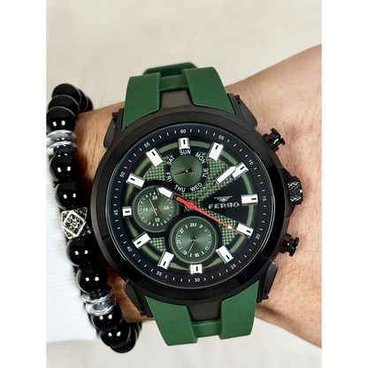 FM31402D Silikon Kordonlu Erkek Kol Saati