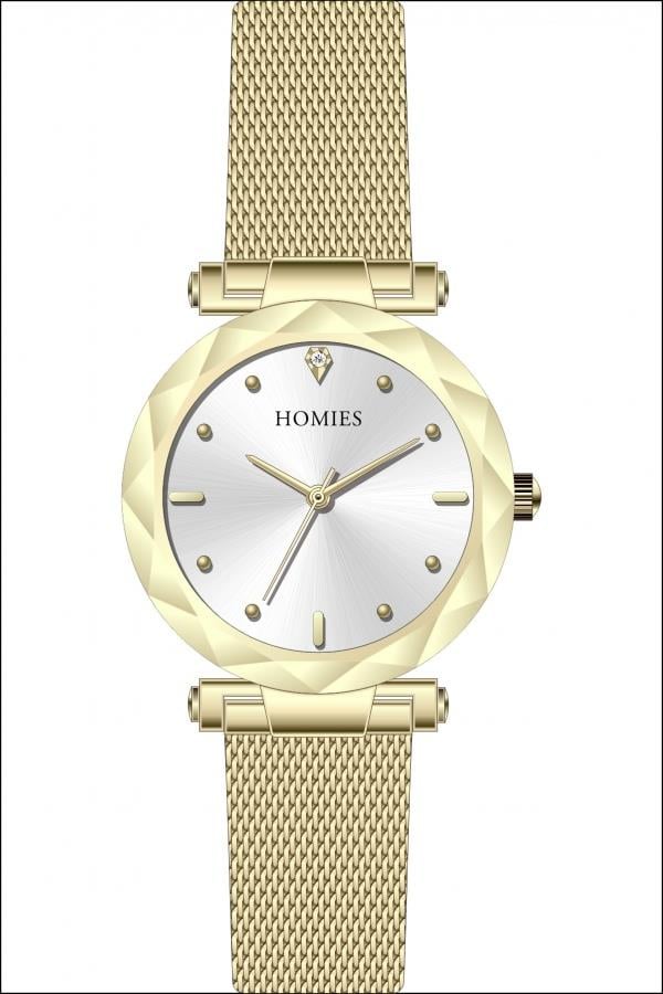 HM17404S01 Çelik Kordonlu Kadın Kol Saati ALTIN