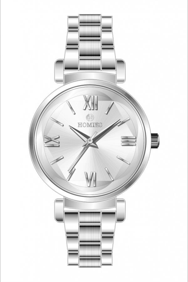HM20262S01 Çelik Kordonlu Kadın Kol Saati GÜMÜŞ