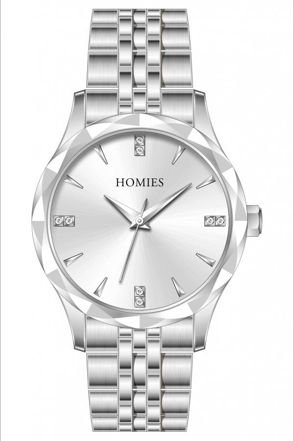 HM22833S01 Çelik Kordonlu Kadın Kol Saati GÜMÜŞ