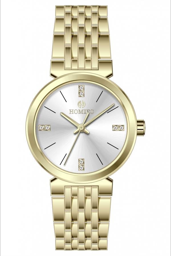 HM23240S02 Çelik Kordonlu Kadın Kol Saati ALTIN