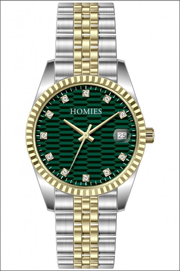 HM23257S01 Çelik Kordonlu Kadın Kol Saati ALTIN - GÜMÜŞ