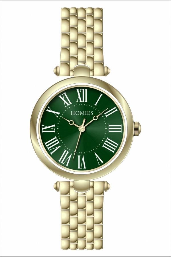 HM23786S01 Çelik Kordonlu Kadın Kol Saati ALTIN