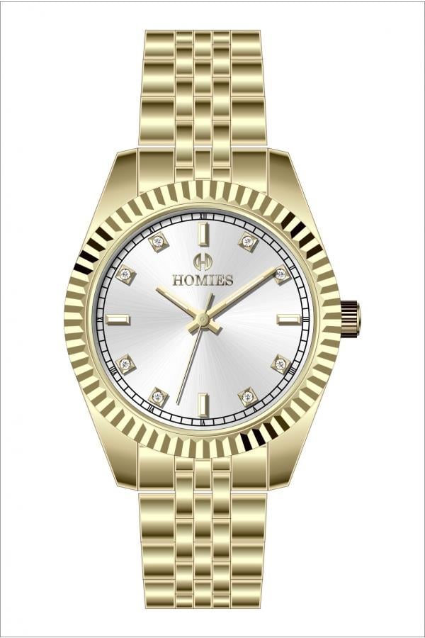 HM25243S01 Çelik Kordonlu Kadın Kol Saati ALTIN