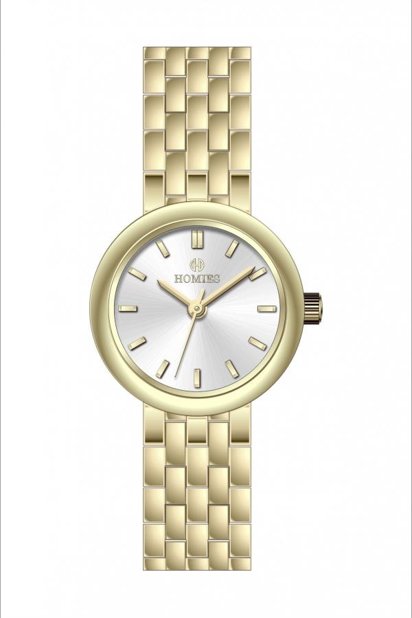 HM25504S01 Çelik Kordonlu Kadın Kol Saati ALTIN
