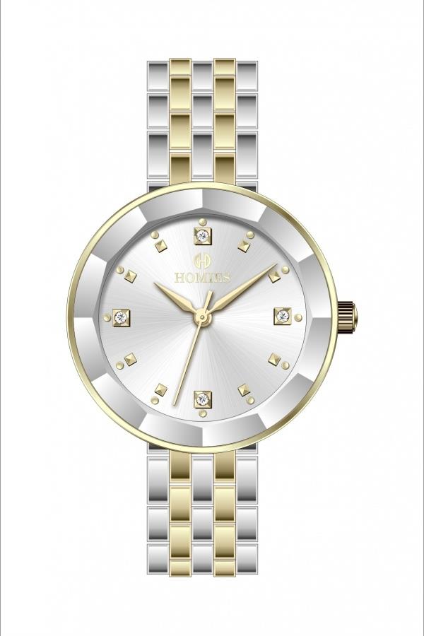 HM25505S01 Çelik Kordonlu Kadın Kol Saati ALTIN - GÜMÜŞ - 2