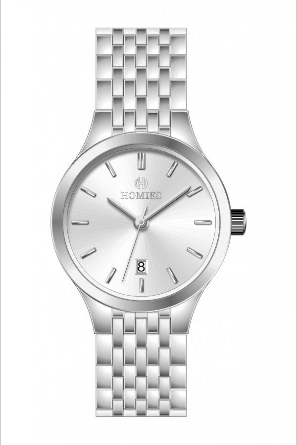 HM25506S01 Çelik Kordonlu Kadın Kol Saati GÜMÜŞ
