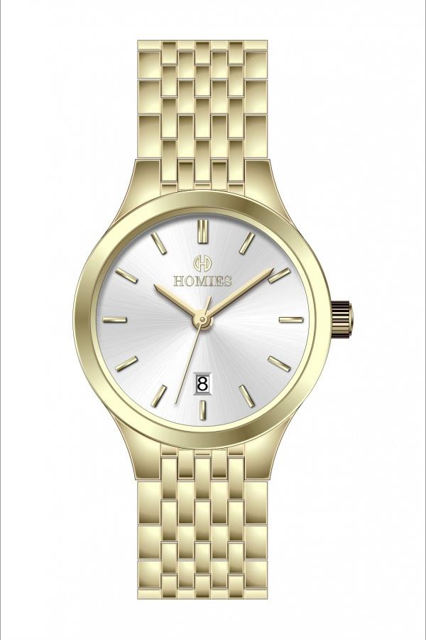 HM25506S01 Çelik Kordonlu Kadın Kol Saati ALTIN
