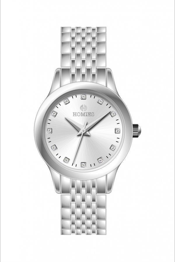 HM25507S01 Çelik Kordonlu Kadın Kol Saati GÜMÜŞ