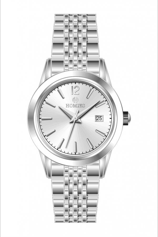 HM25508S01 Çelik Kordonlu Kadın Kol Saati GÜMÜŞ