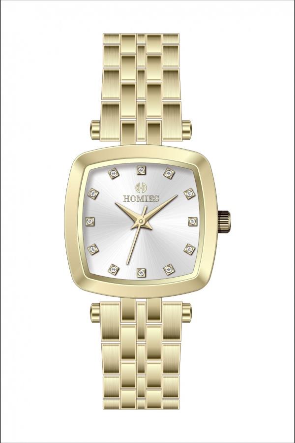 HM25690S01 Çelik Kordonlu Kadın Kol Saati ALTIN