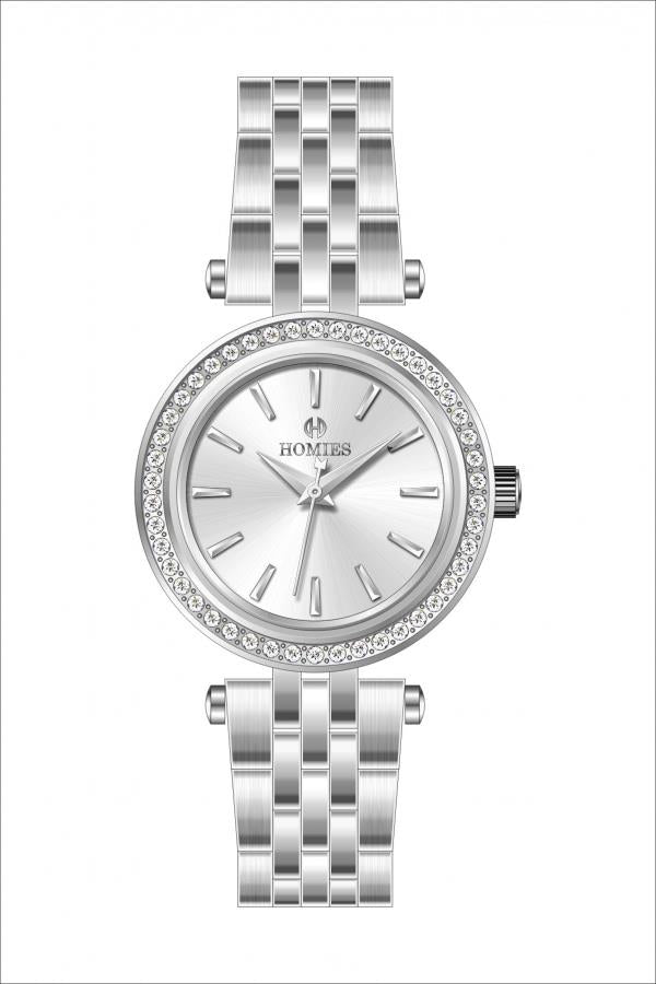 HM26048S01 Çelik Kordonlu Kadın Kol Saati GÜMÜŞ