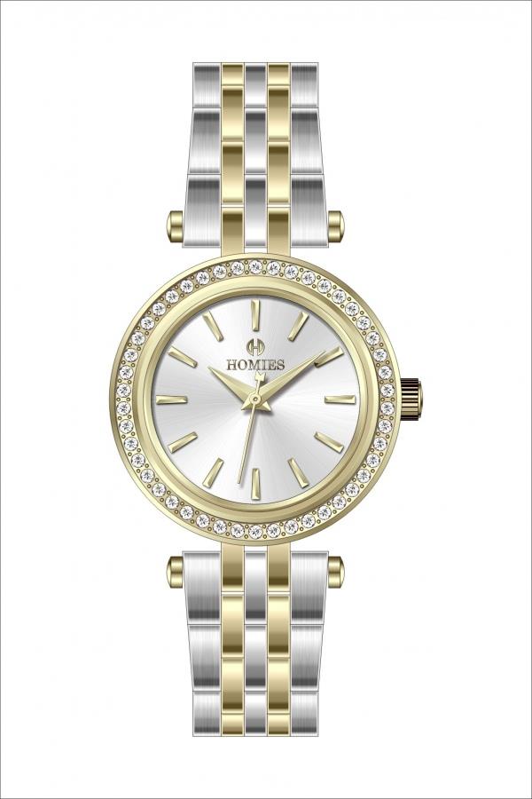 HM26048S01 Çelik Kordonlu Kadın Kol Saati ALTIN - GÜMÜŞ