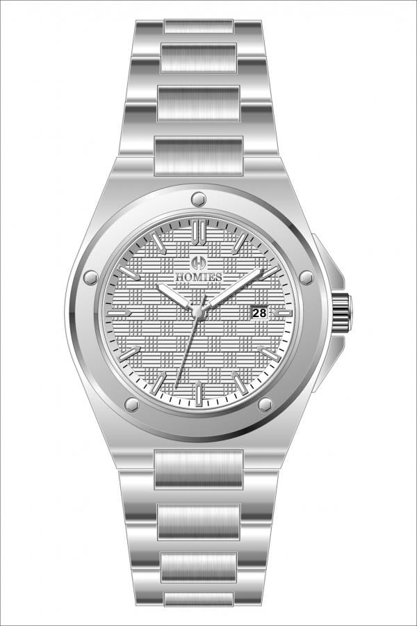 HM26050S01 Çelik Kordonlu Erkek Kol Saati GÜMÜŞ