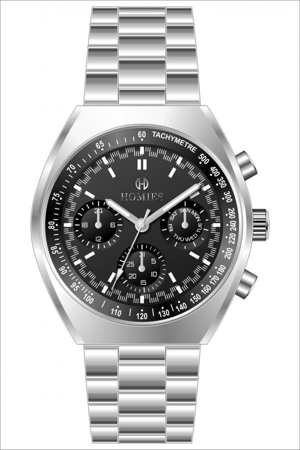 HM26051S01 Çelik Kordonlu Erkek Kol Saati GÜMÜŞ