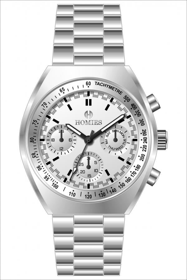 HM26051S01 Çelik Kordonlu Erkek Kol Saati GÜMÜŞ - 2