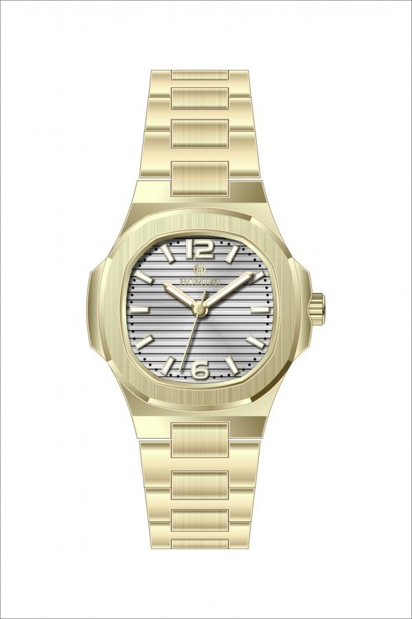 HM26096S01 Çelik Kordonlu Kadın Kol Saati ALTIN