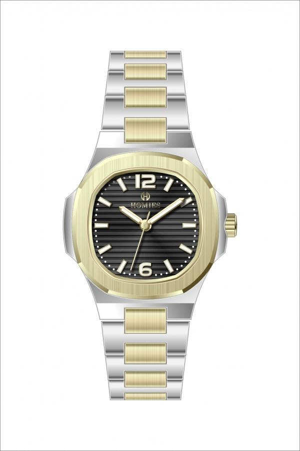 HM26096S01 Çelik Kordonlu Kadın Kol Saati ALTIN - GÜMÜŞ - 2