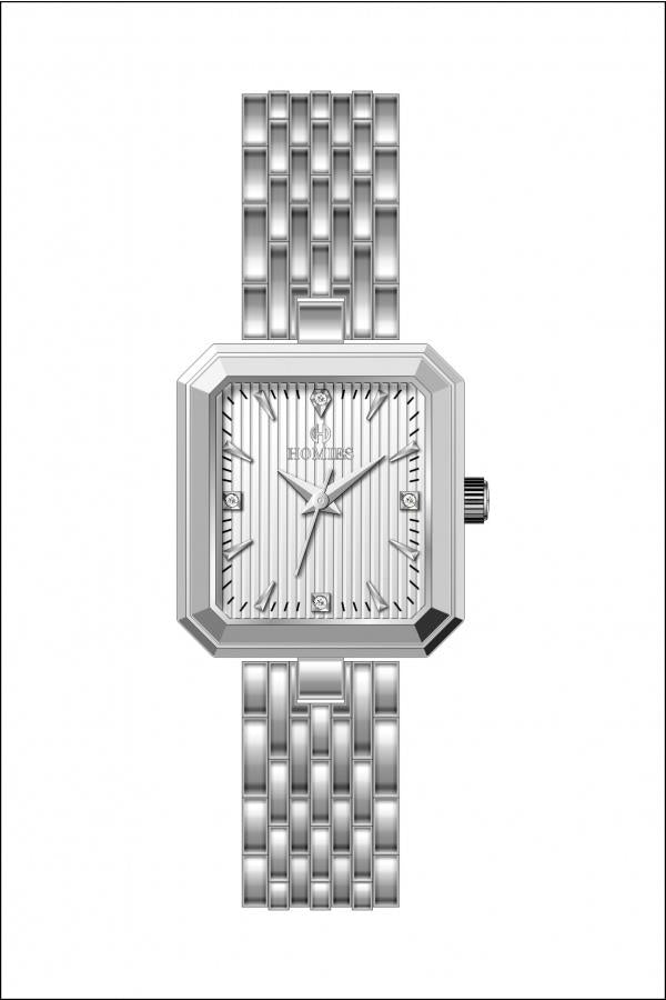 HM26097S01 Çelik Kordonlu Kadın Kol Saati GÜMÜŞ