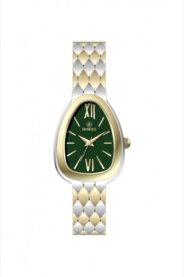 HM26295S01 Çelik Kordonlu Kadın Kol Saati ALTIN - GÜMÜŞ - 2