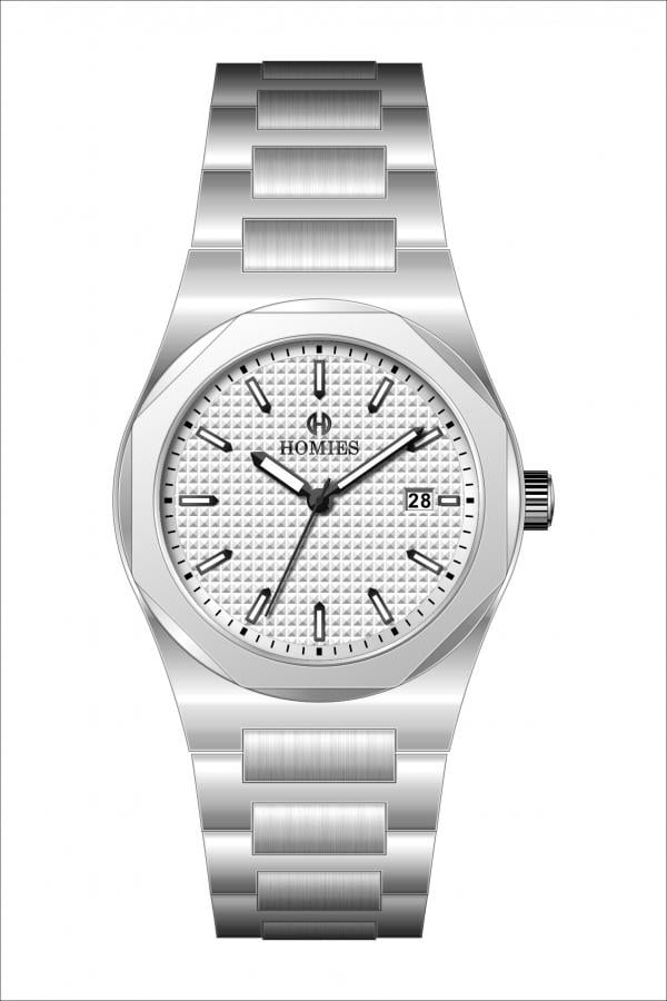 HM26298S01 Çelik Kordonlu Erkek Kol Saati GÜMÜŞ - 2