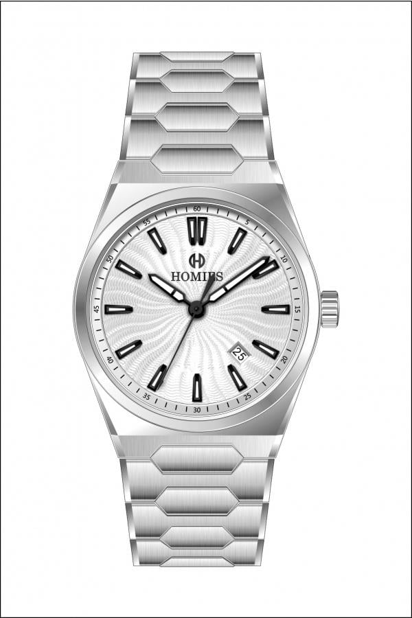 HM26419S01 Çelik Kordonlu Erkek Kol Saati GÜMÜŞ - 2