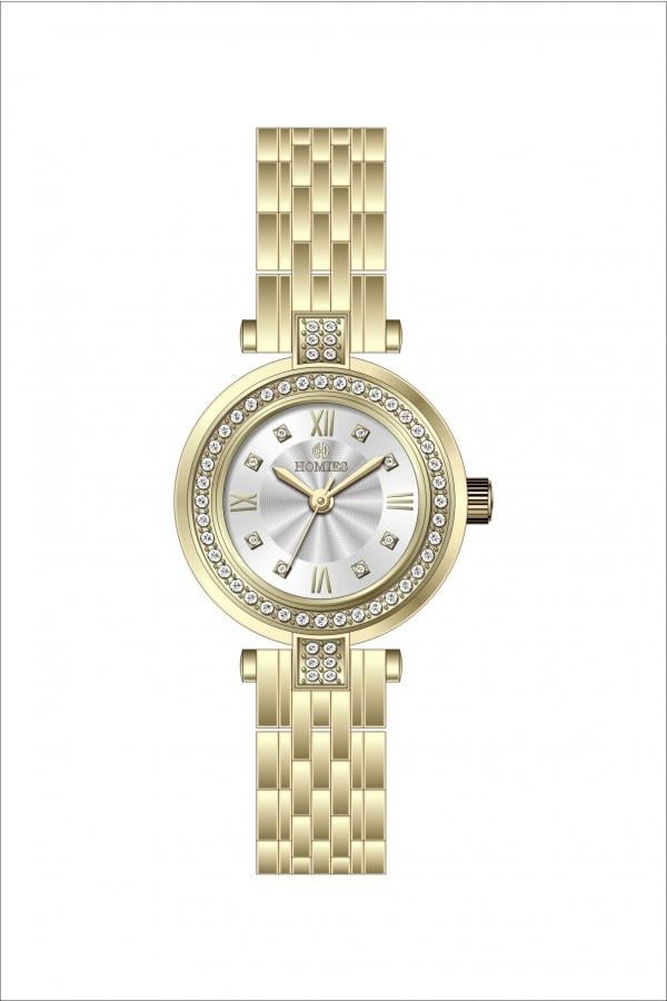 HM26530S01 Çelik Kordonlu Kadın Kol Saati ALTIN