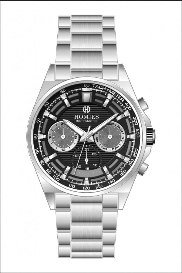 HM26531S01 Çelik Kordonlu Erkek Kol Saati GÜMÜŞ