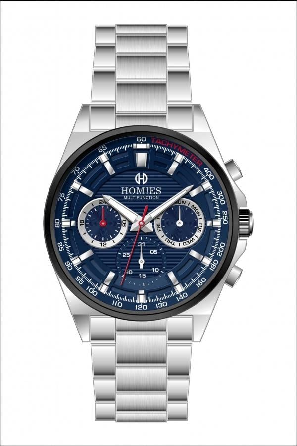 HM26531S01 Çelik Kordonlu Erkek Kol Saati GÜMÜŞ - 3