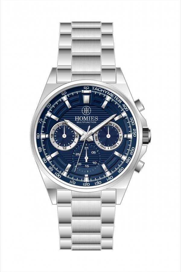 HM26531S01 Çelik Kordonlu Erkek Kol Saati GÜMÜŞ - 4