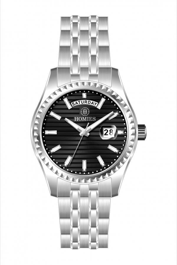 HM27080S01 Çelik Kordonlu Erkek Kol Saati GÜMÜŞ