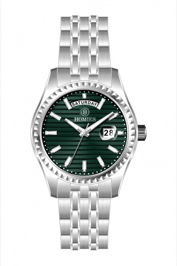 HM27080S01 Çelik Kordonlu Erkek Kol Saati GÜMÜŞ - 3