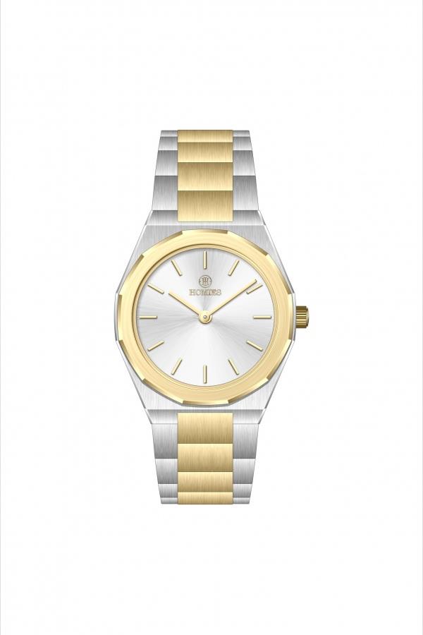 HM27082A01 Çelik Kordonlu Kadın Kol Saati GÜMÜŞ - ALTIN