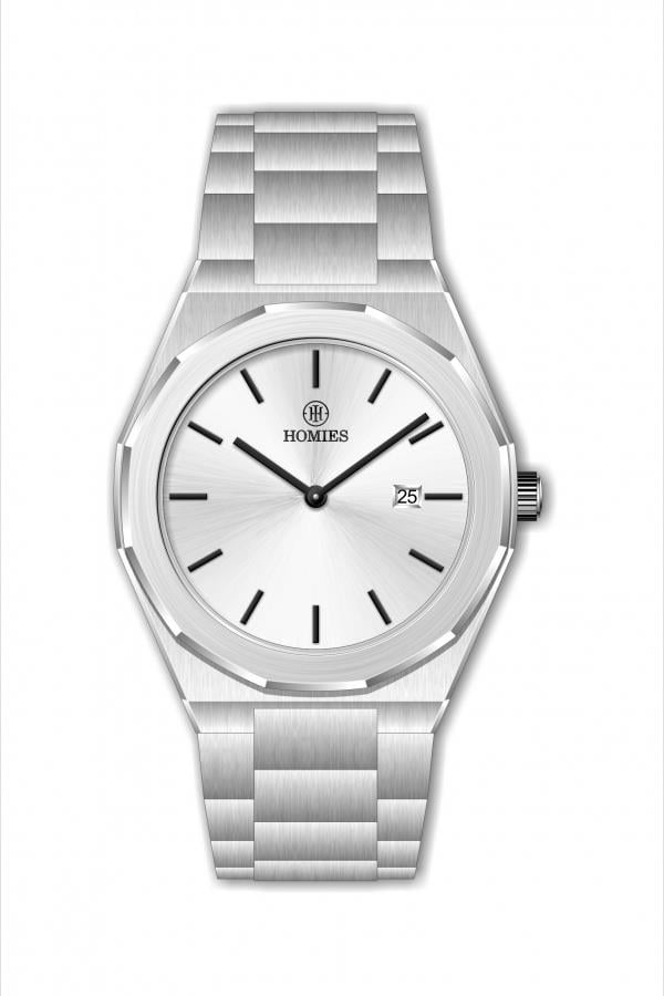 HM27083A01 Çelik Kordonlu Erkek Kol Saati GÜMÜŞ - 2