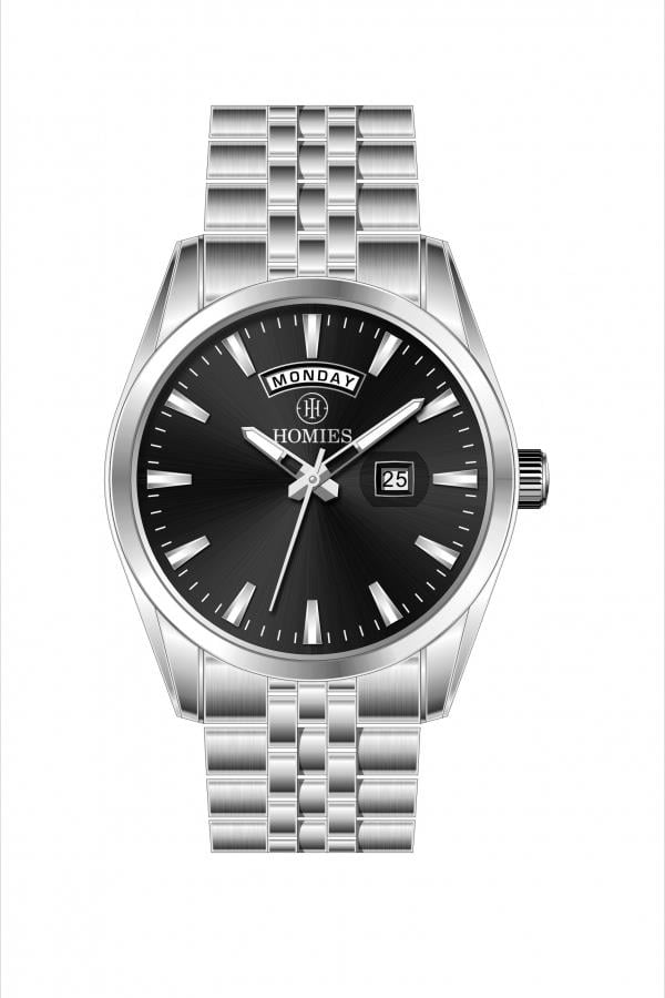 HM27129S01 Çelik Kordonlu Erkek Kol Saati GÜMÜŞ