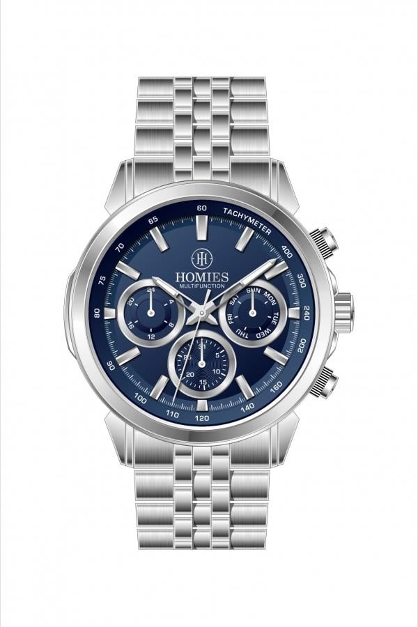 HM27130S01 Çelik Kordonlu Erkek Kol Saati GÜMÜŞ - 2