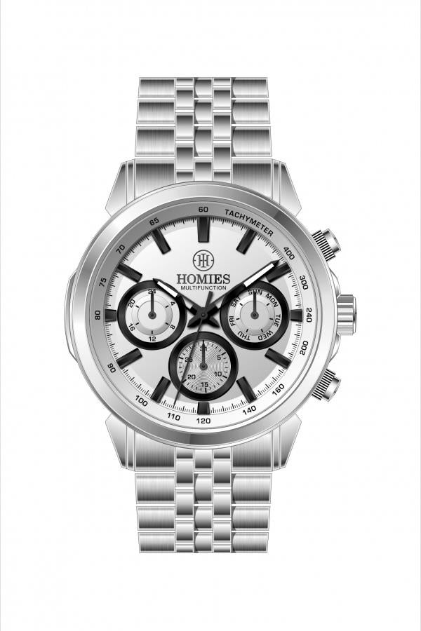 HM27130S01 Çelik Kordonlu Erkek Kol Saati GÜMÜŞ - 3