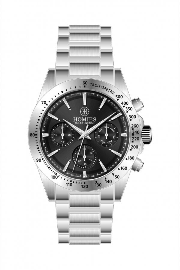 HM27132S01 Çelik Kordonlu Erkek Kol Saati GÜMÜŞ