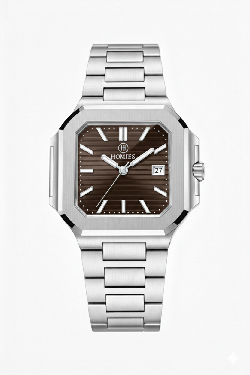 HM27137S01 Çelik Kordonlu Erkek Kol Saati GÜMÜŞ - KAHVE