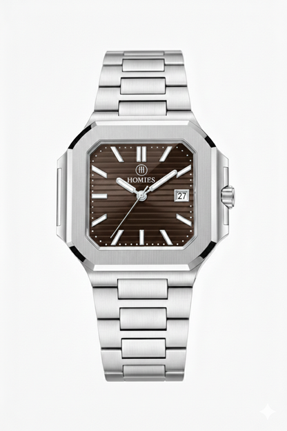 HM27137S01 Çelik Kordonlu Erkek Kol Saati GÜMÜŞ - KAHVE