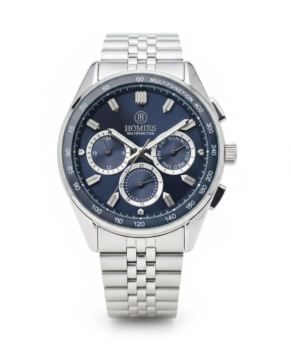 HM27290S01 Çelik Kordonlu Erkek Kol Saati GÜMÜŞ - LACİVERT