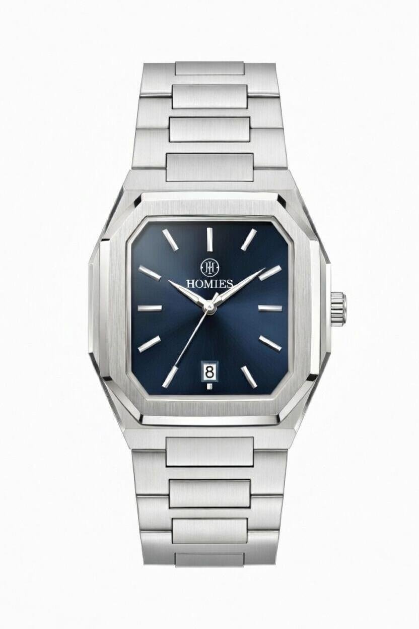 HM27291S01 Çelik Kordonlu Erkek Kol Saati GÜMÜŞ - LACİVERT