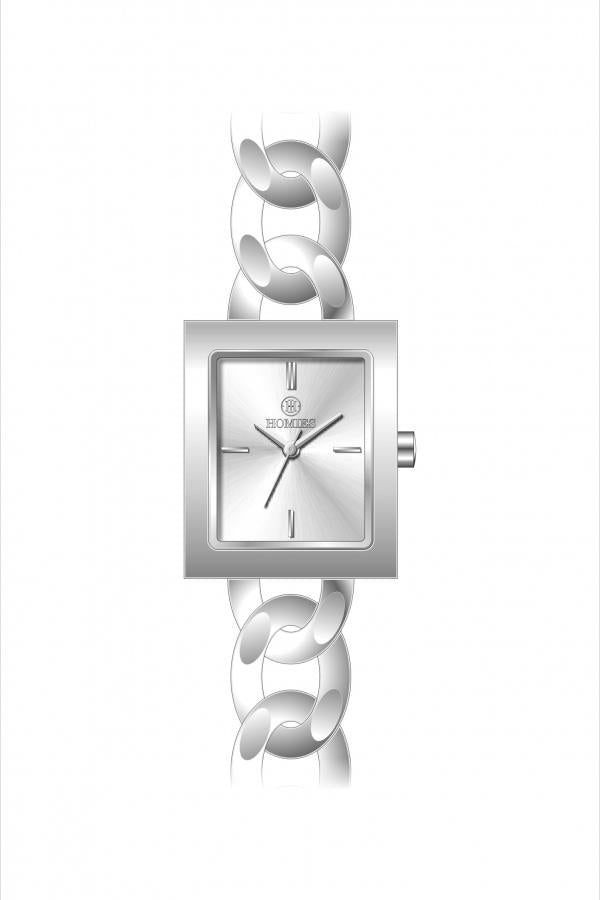 HM27435S01 Çelik Kordonlu Kadın Kol Saati GÜMÜŞ