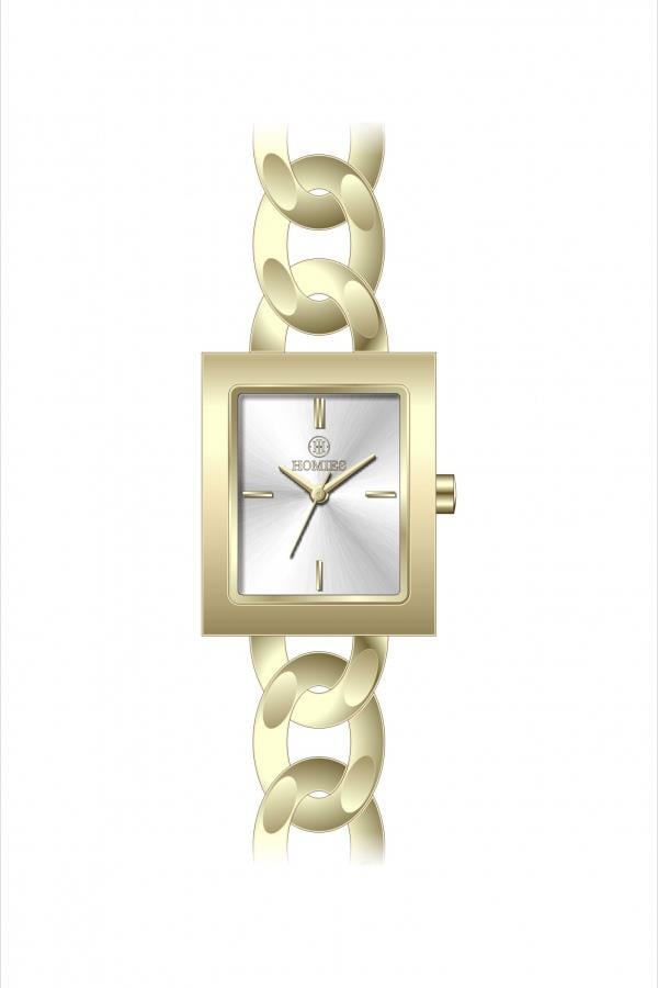 HM27435S01 Çelik Kordonlu Kadın Kol Saati ALTIN