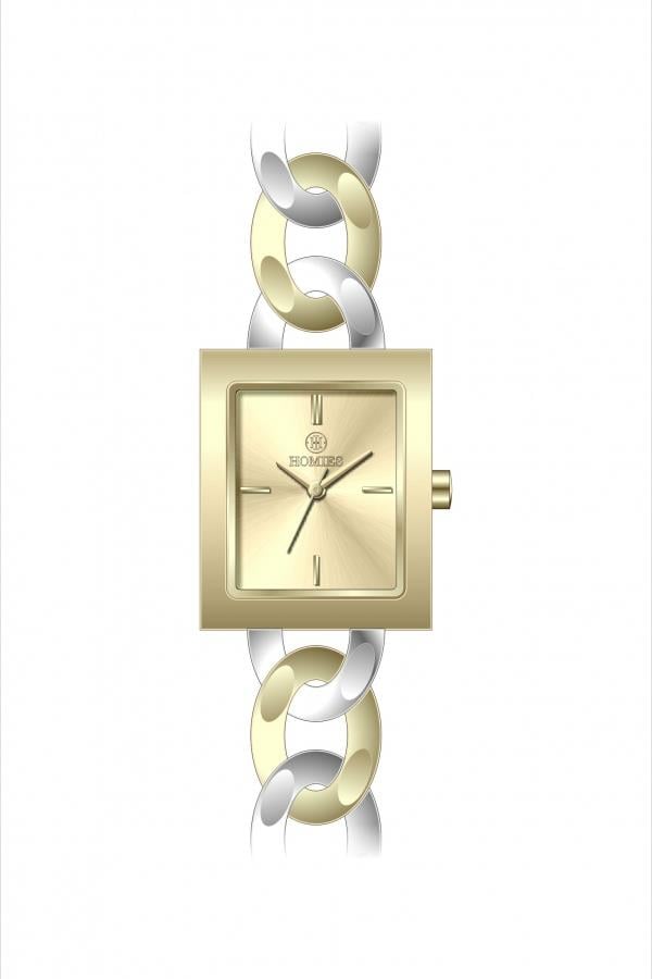 HM27435S01 Çelik Kordonlu Kadın Kol Saati ALTIN - GÜMÜŞ